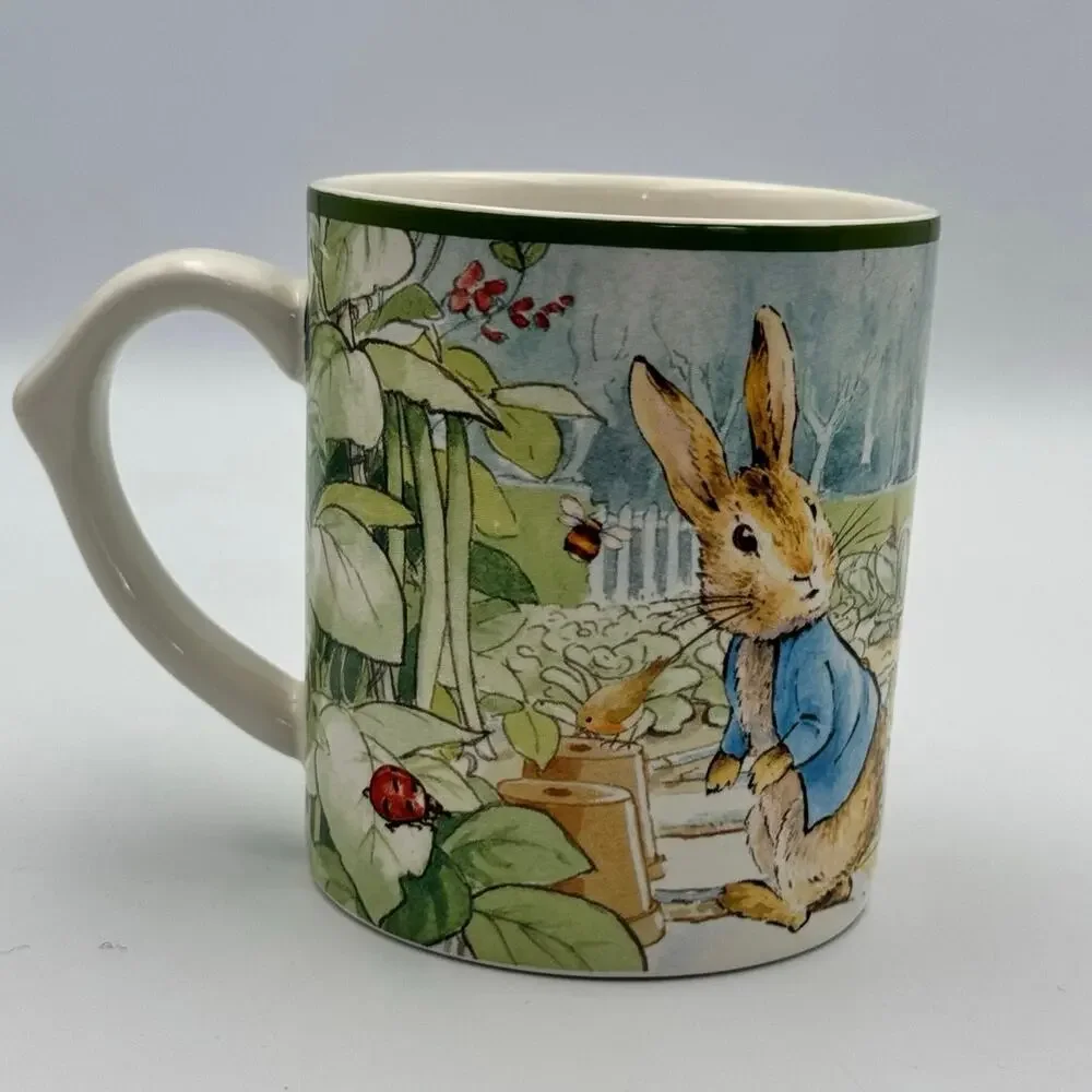 Williams Sonoma Peter Rabbit Mug Beatrix Potter Ceramic Coffee Cup Robin Spade